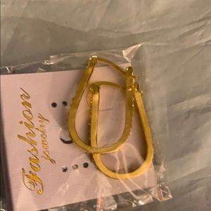 Women’s gold plated hoop earrings